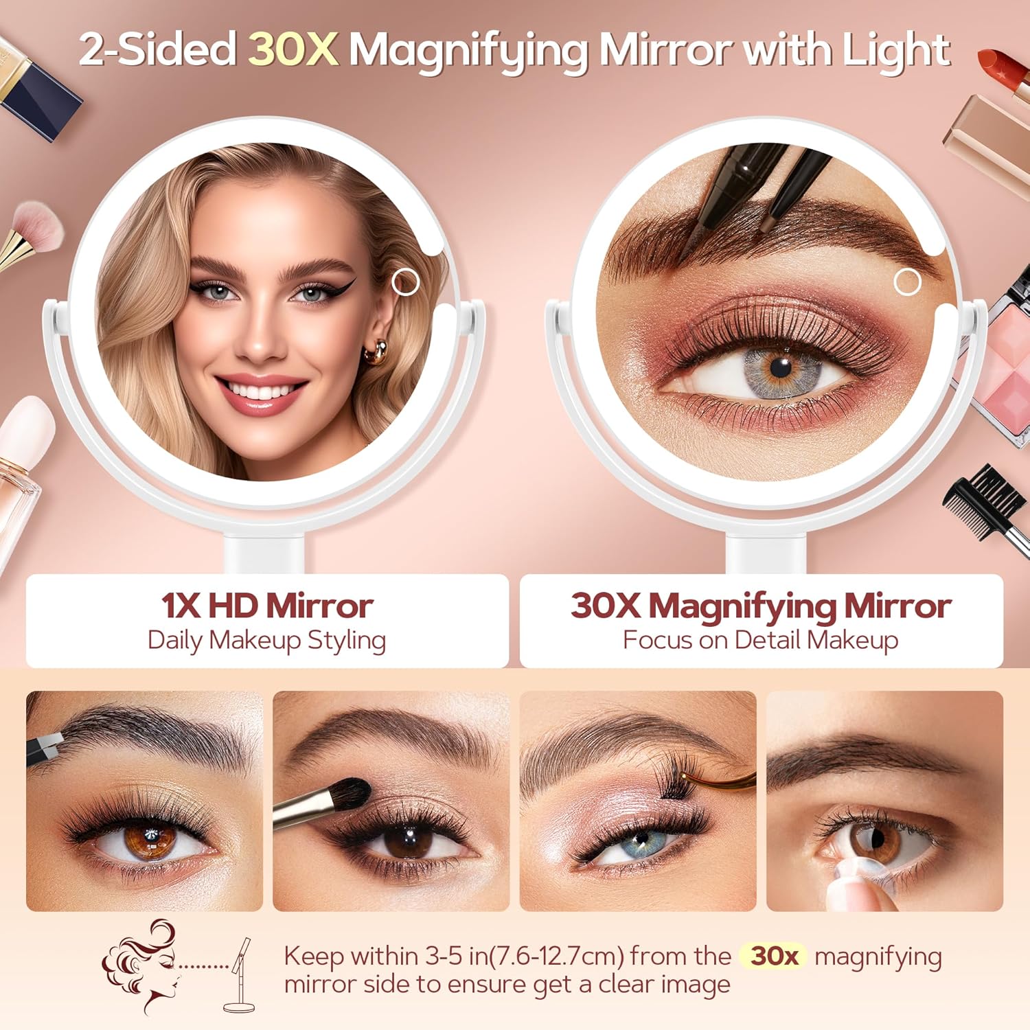 Build style and feature layout, especially the lighted mirror structure.