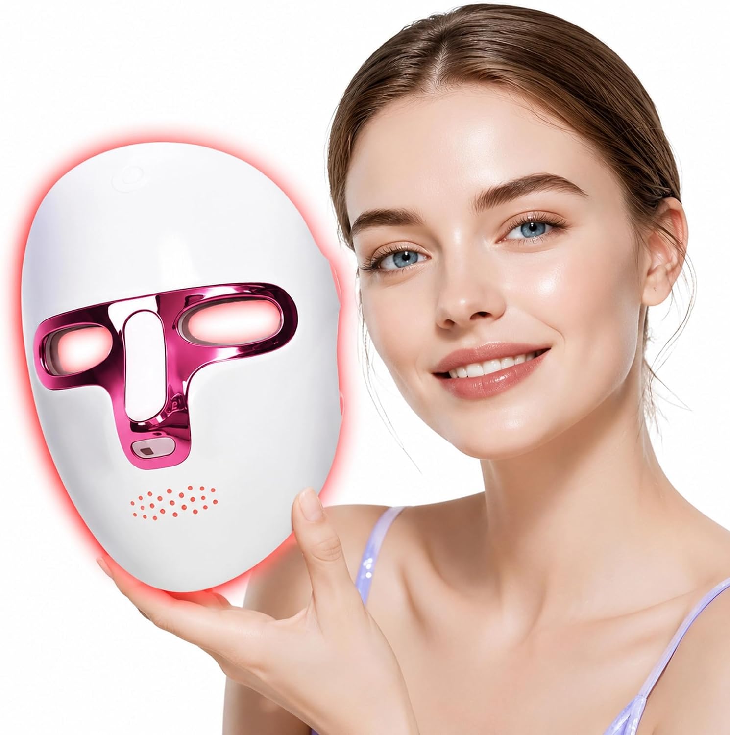 Shows the main design, full-face coverage, and the product’s clean, modern appearance.