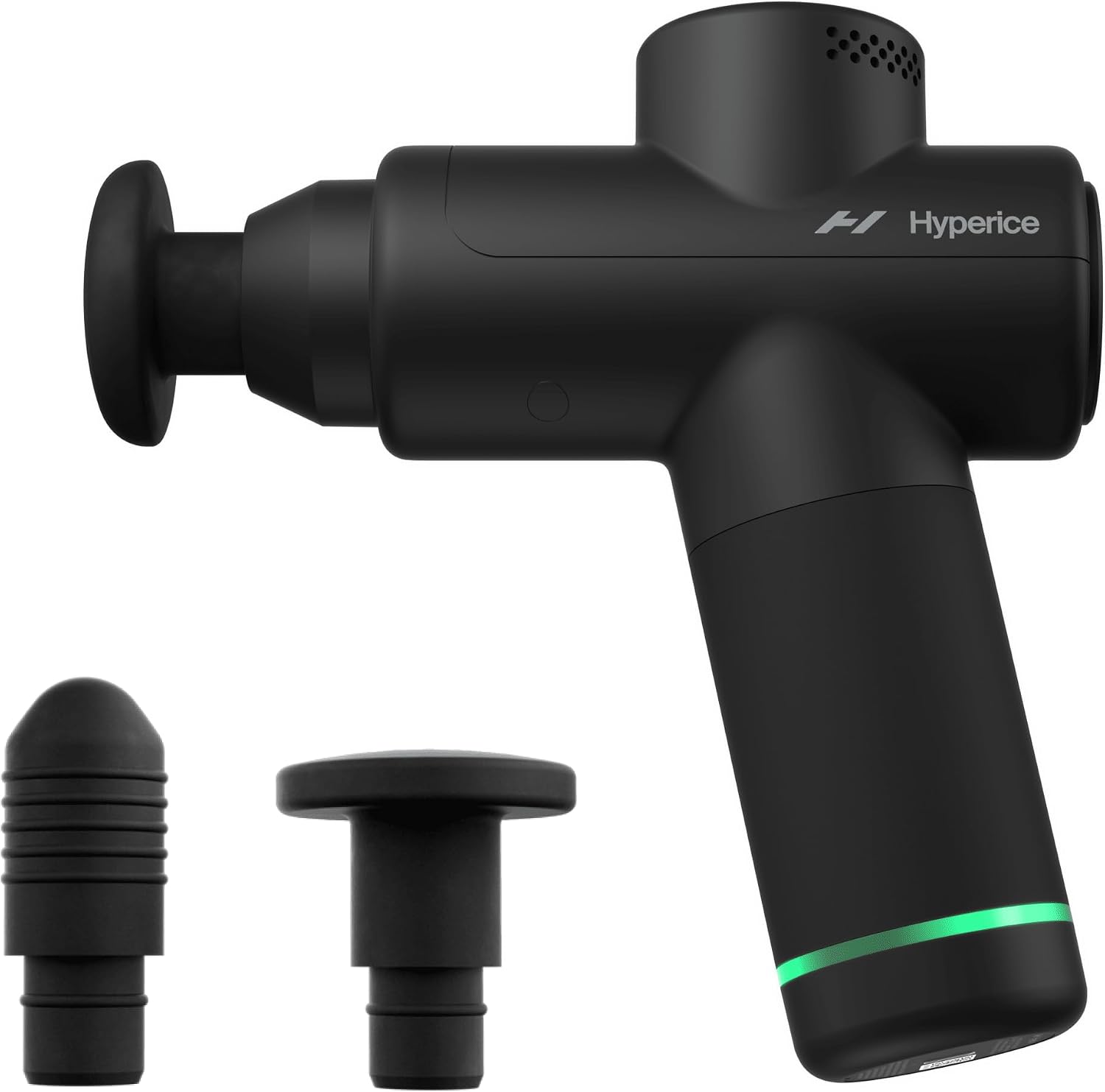 Highlights the overall design, portability, and premium brand presentation of the Hypervolt Go 2.