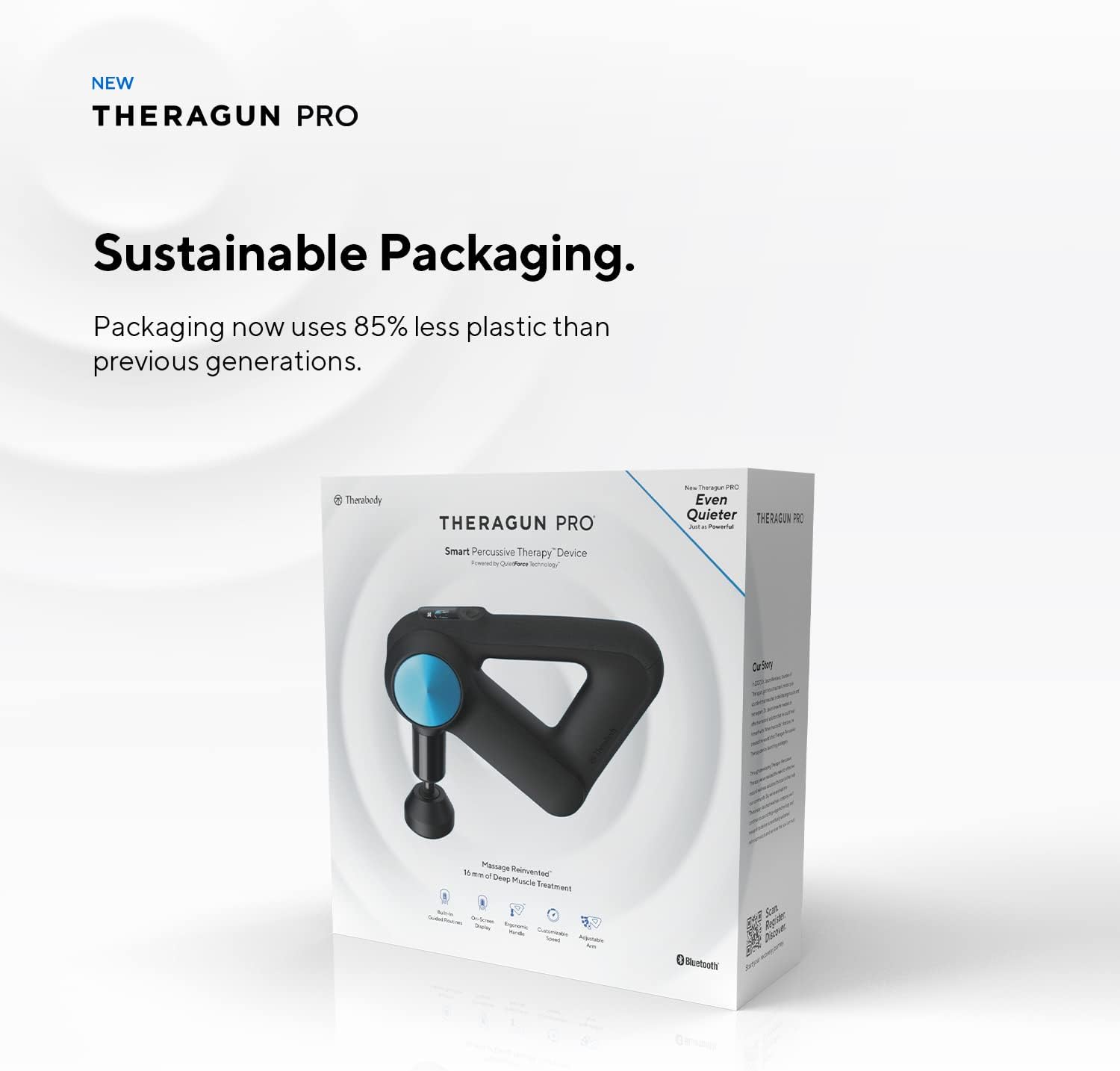 Theragun Pro Handheld Deep Tissue Massage Gun - Bluetooth Enabled Percussion Massage Gun & Personal Massager For Pain Relief & Circulation In Neck, Back, Leg, Shoulder And Body (Black - 5Th Gen)