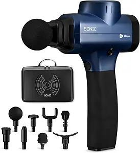 Lifepro Sonic Massage Gun Percussion Muscle Massager, 8 Heads & 5 Speeds