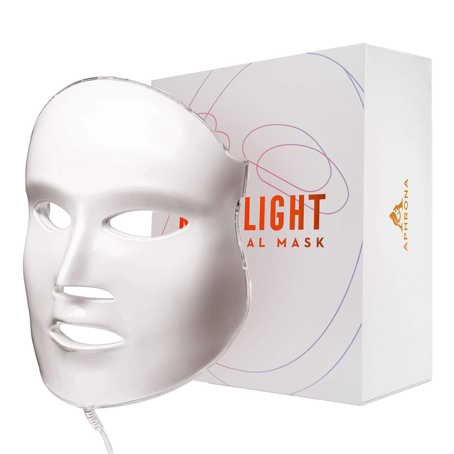 Highlights the overall form factor, face coverage, and premium look of the mask.