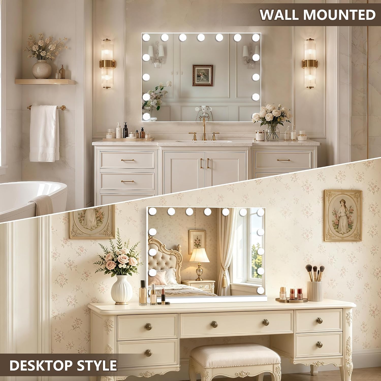 Specific functional details like controls, bulb design, or side-mounted features.