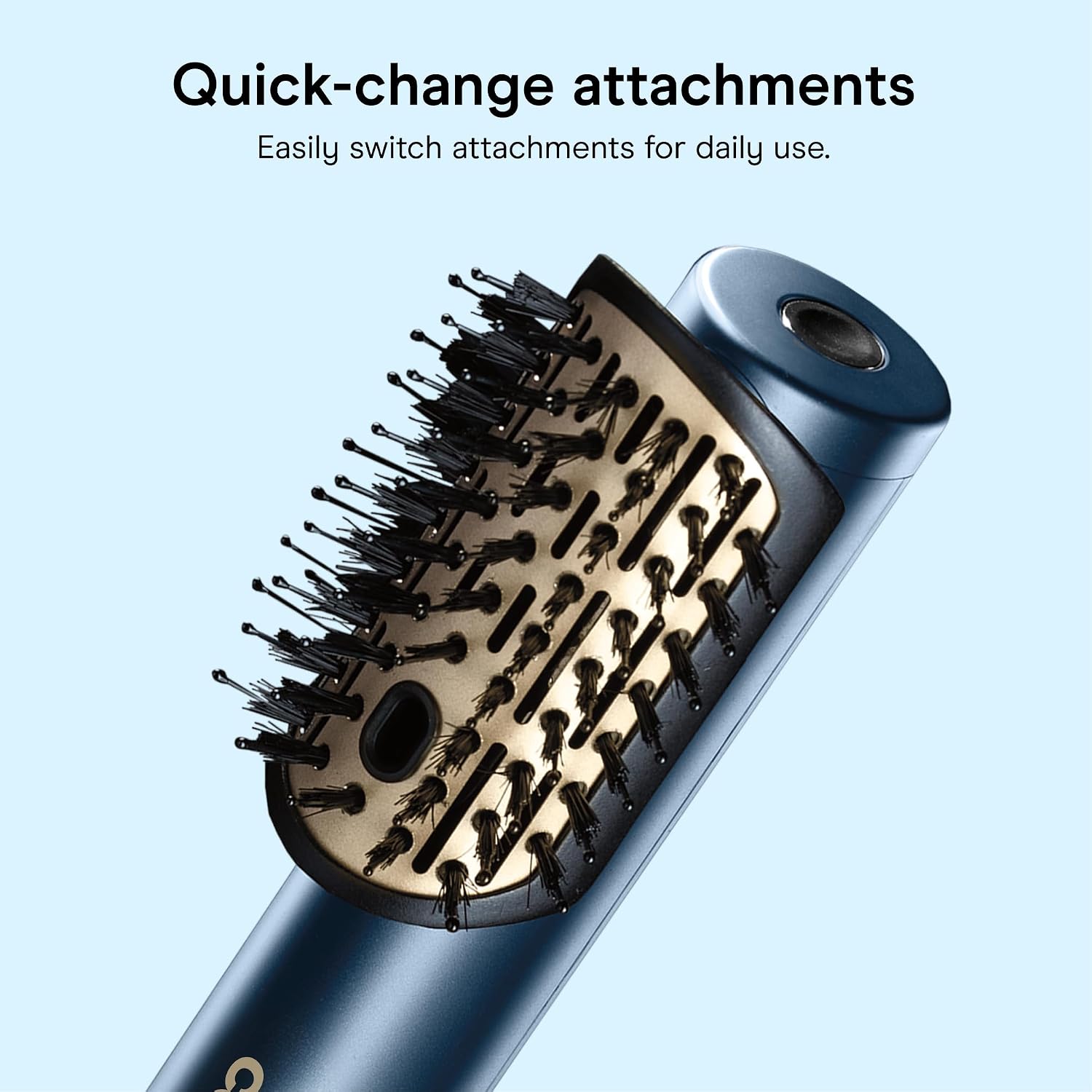 Conair Digitalaire Air Styling System, 4-In-1, Ionic Technology, Dark Blue | Multi-Styler Tool With 4 Attachments, Straightener, Diffuser, Volumizing Brush, Detangler, Maximum Temperature Of 255°F