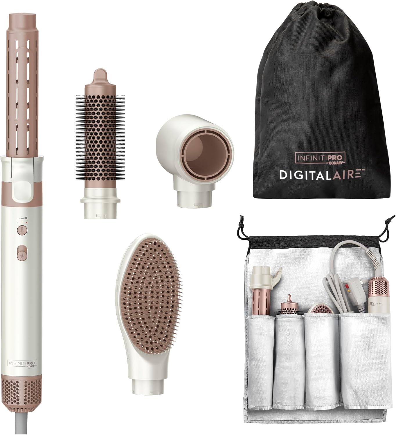 Overall product identity, included attachments, and premium look of the styling system.