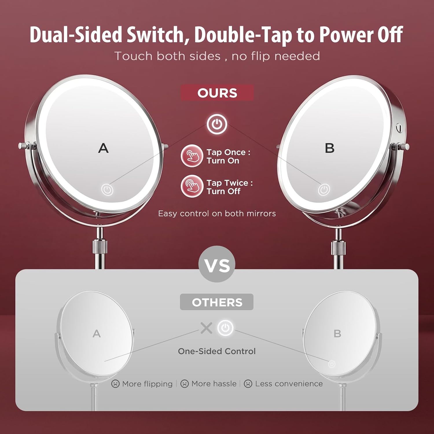 Build quality, stability, and the 360-degree rotation feature.