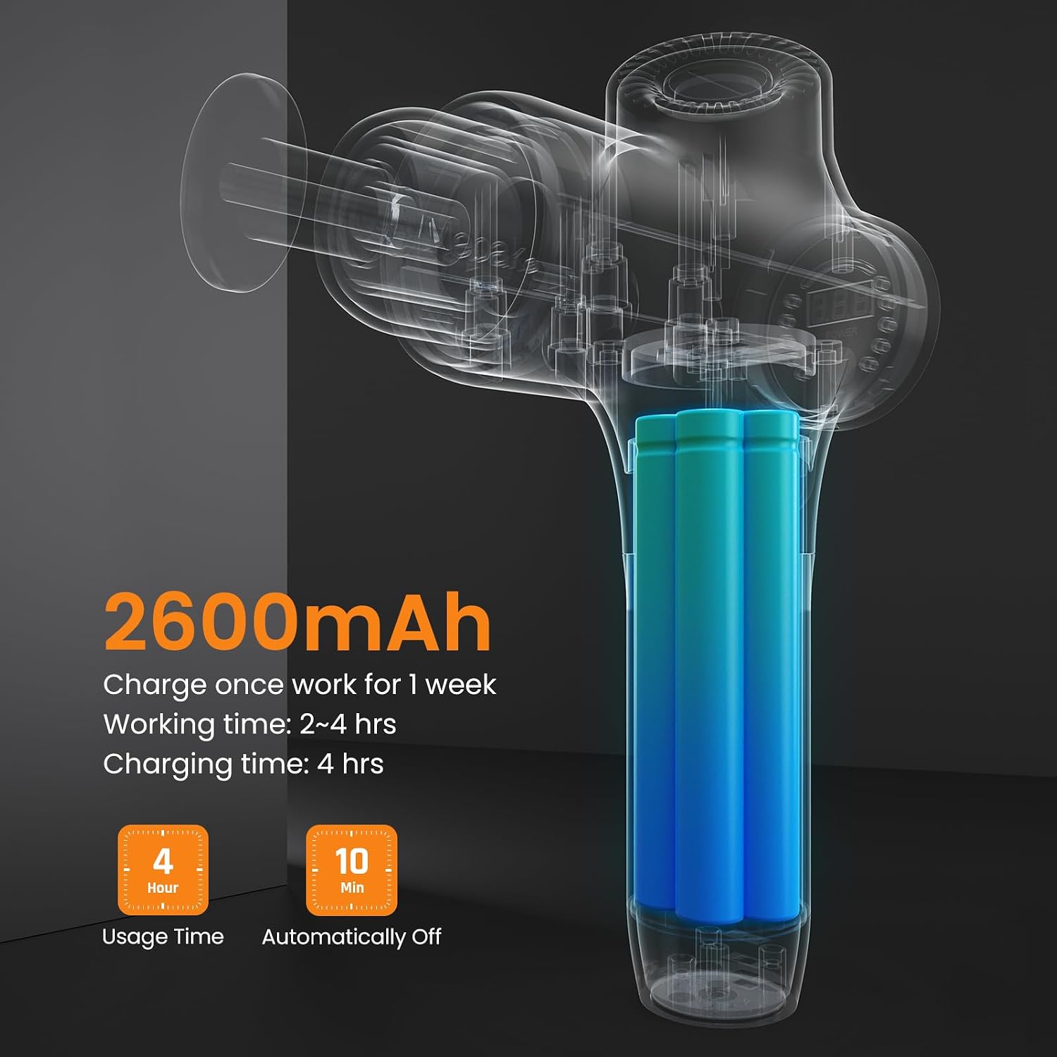 Specific functionality that helps differentiate the Mebak 3 from basic massage guns.