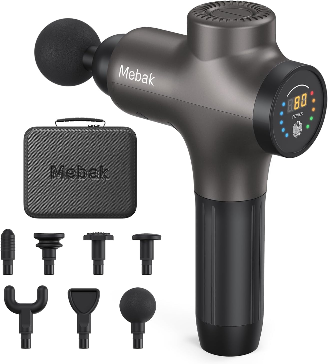 Overall design, handheld form factor, and first impression of the massage gun as the main purchase target.