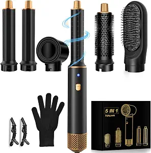 5-In-1 Blowout Brush, Coanda Curling Styler For Fine Thin Sparse Hair