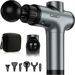 Massage Gun, Deep Tissue Percussion Massager 30 Speeds For Pain Relief