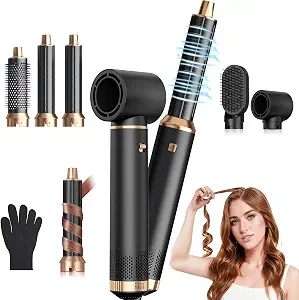Overall product identity, key styling tool format, and first impression of the 5-in-1 system.