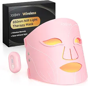Shows the mask’s core design, color variant, and the fact that it is a full-face LED therapy device.