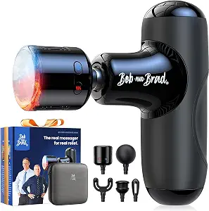 Highlights the product’s compact size, handheld form factor, and overall design, which are key selling points for a pocket-sized massage gun.