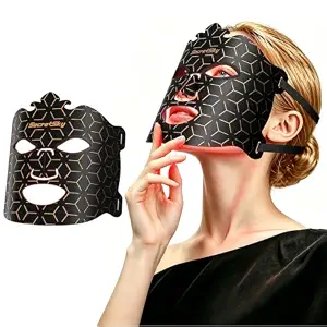 Secretsky Red Light Therapy Mask For Face, 7 LED Light Modes With 850Nm Nir