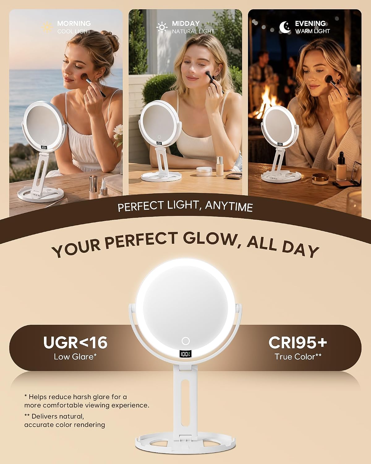 What comes in the box and the mirror’s travel-ready setup.