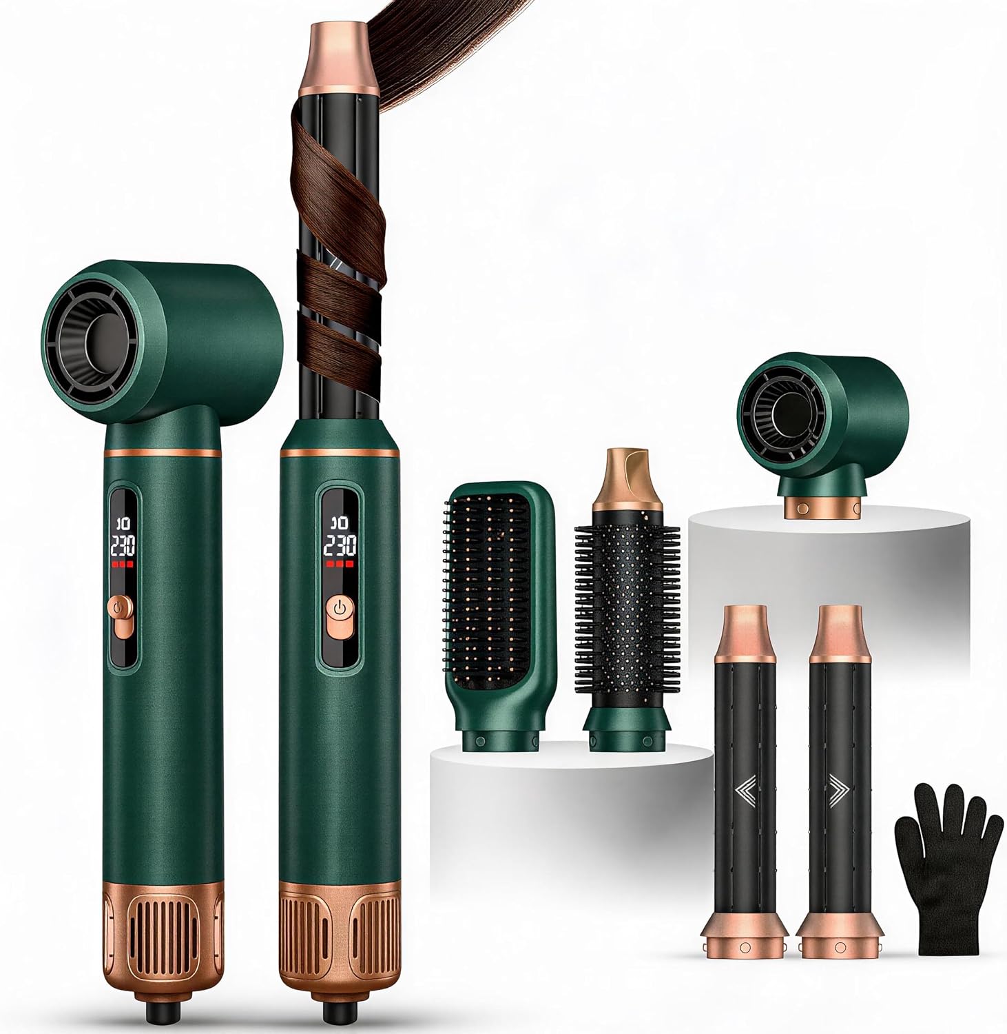 Highlights the full multi-tool system and gives shoppers an immediate sense of what is included in the set.