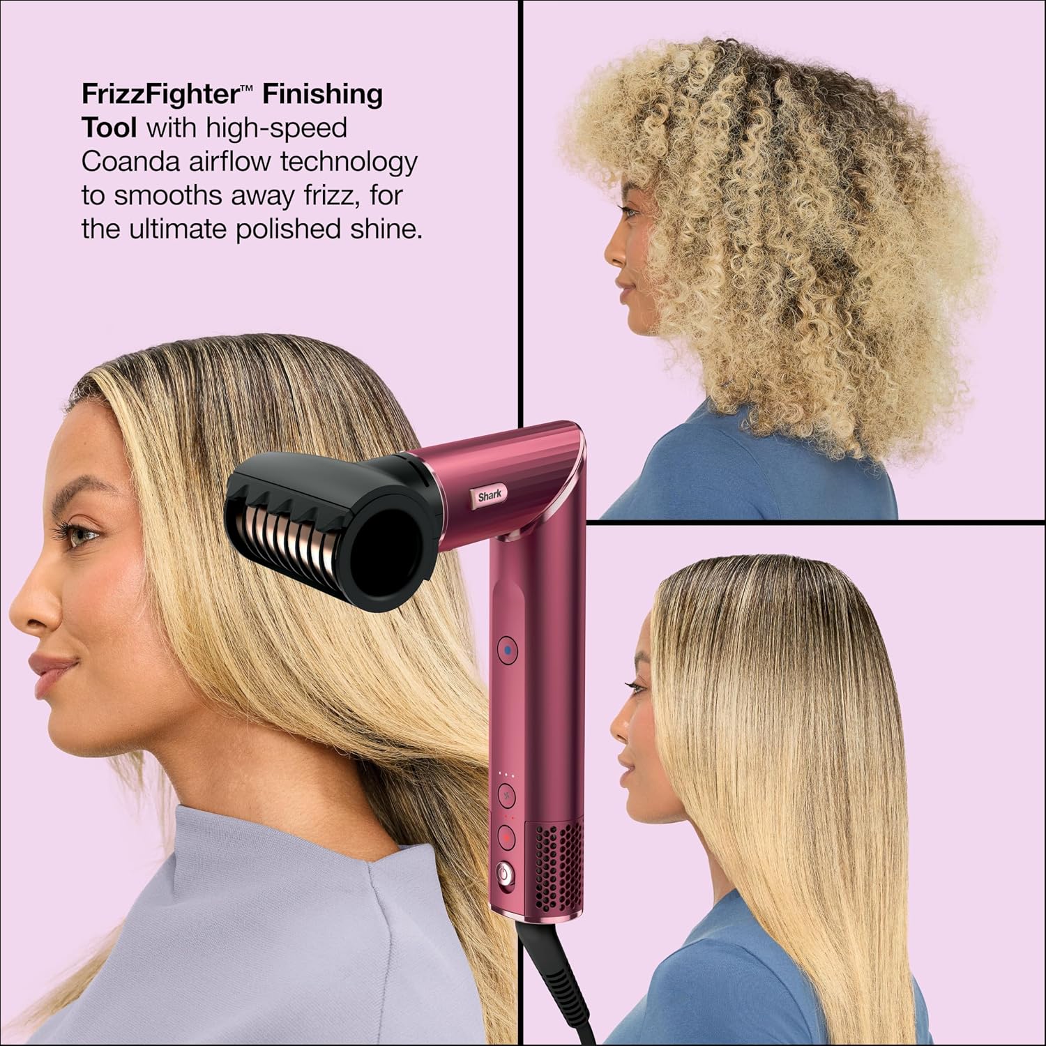 Shark Flexstyle, Air Multi-Styler & Drying System, Black Cherry, Hd457Cr