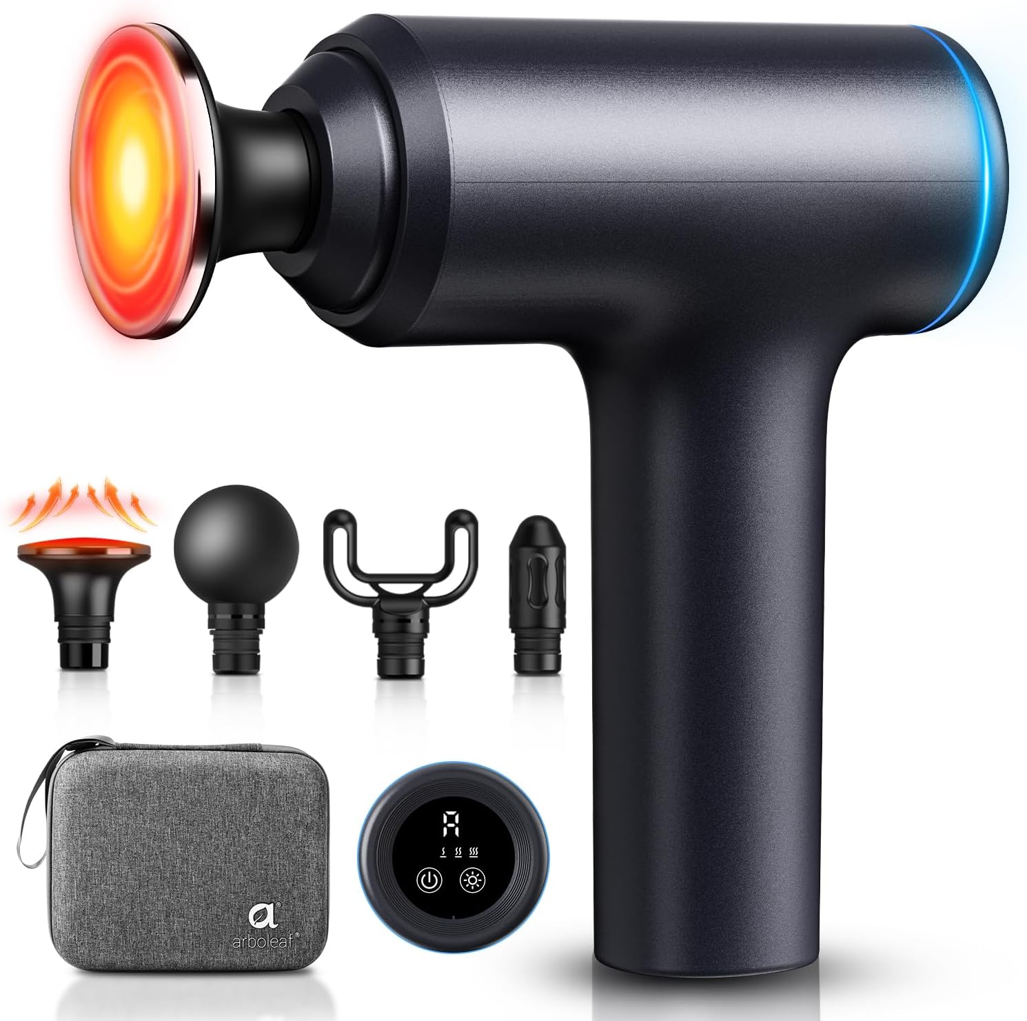 Arboleaf Heated Massage Gun Deep Tissue, 3 Heat Levels, 2026 Latest Model