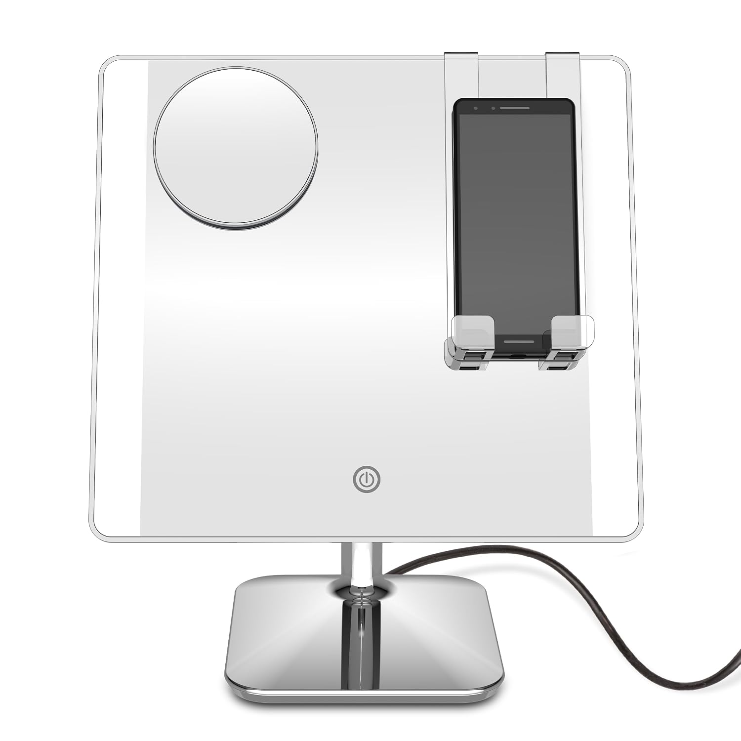 Overall design, vanity-ready look, and the mirror’s core positioning as a lighted social-media-friendly makeup mirror.