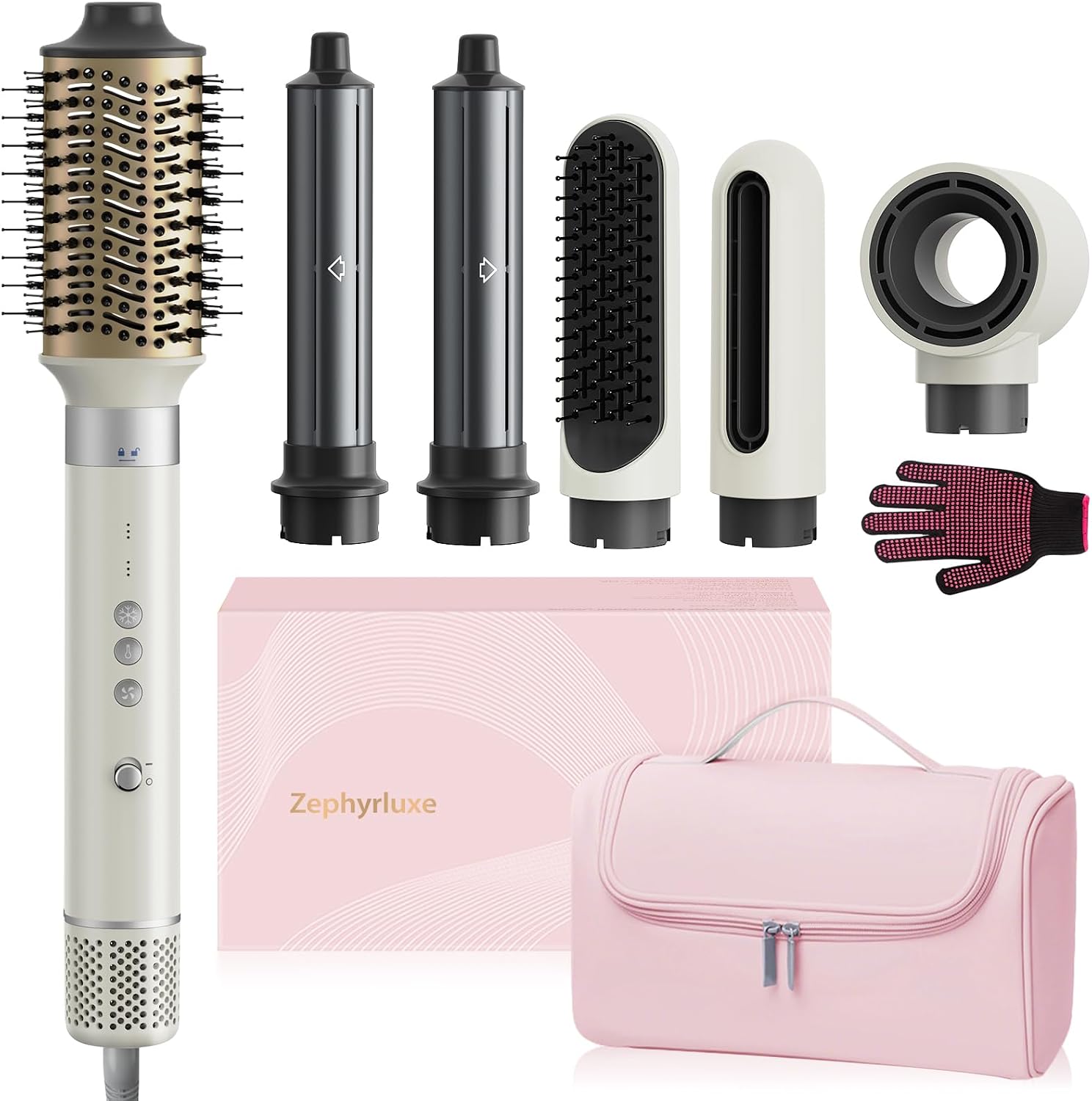 6 In 1 Hair Dryer Brush Set, Frizz-Free Air Hair Styler, No Heat Damage