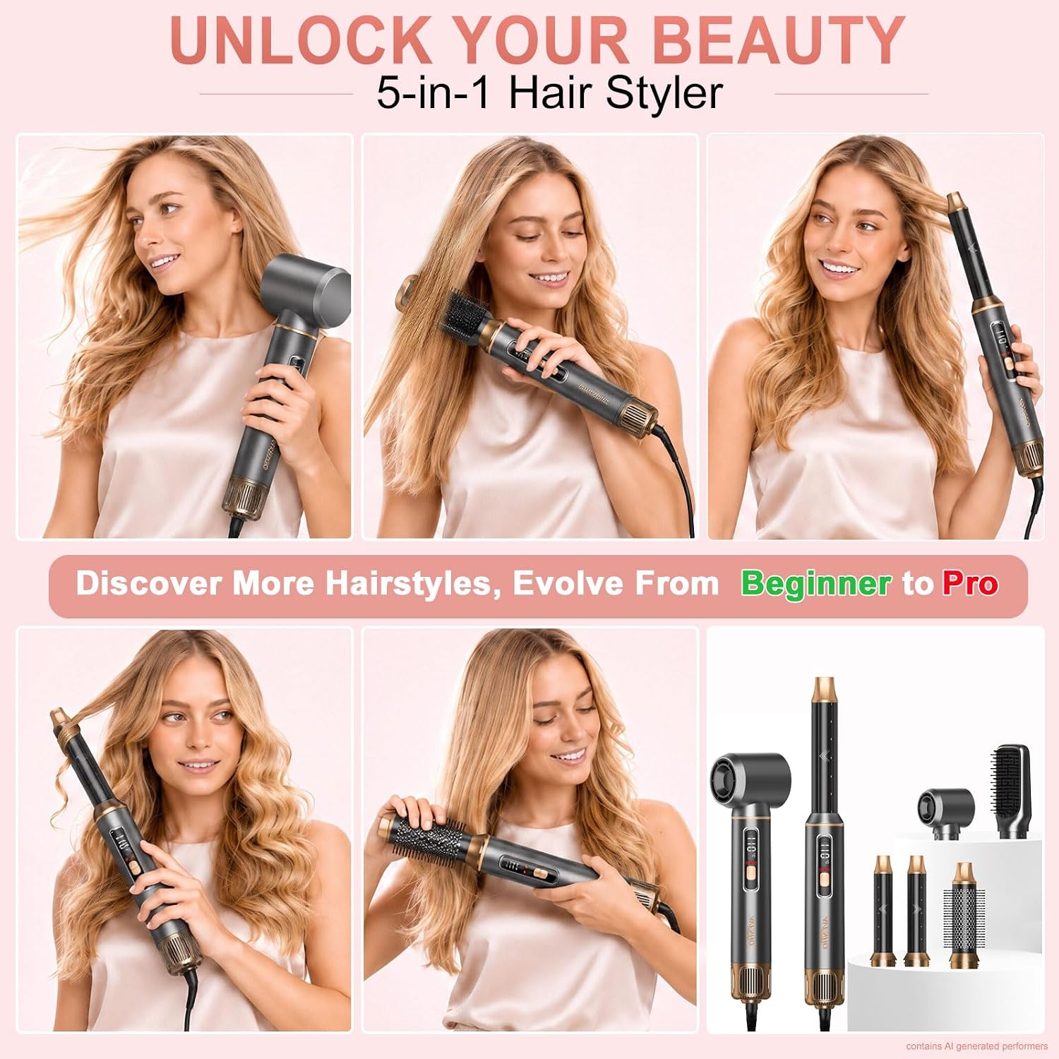 Helps readers notice build quality, design details, and how the styler is operated.