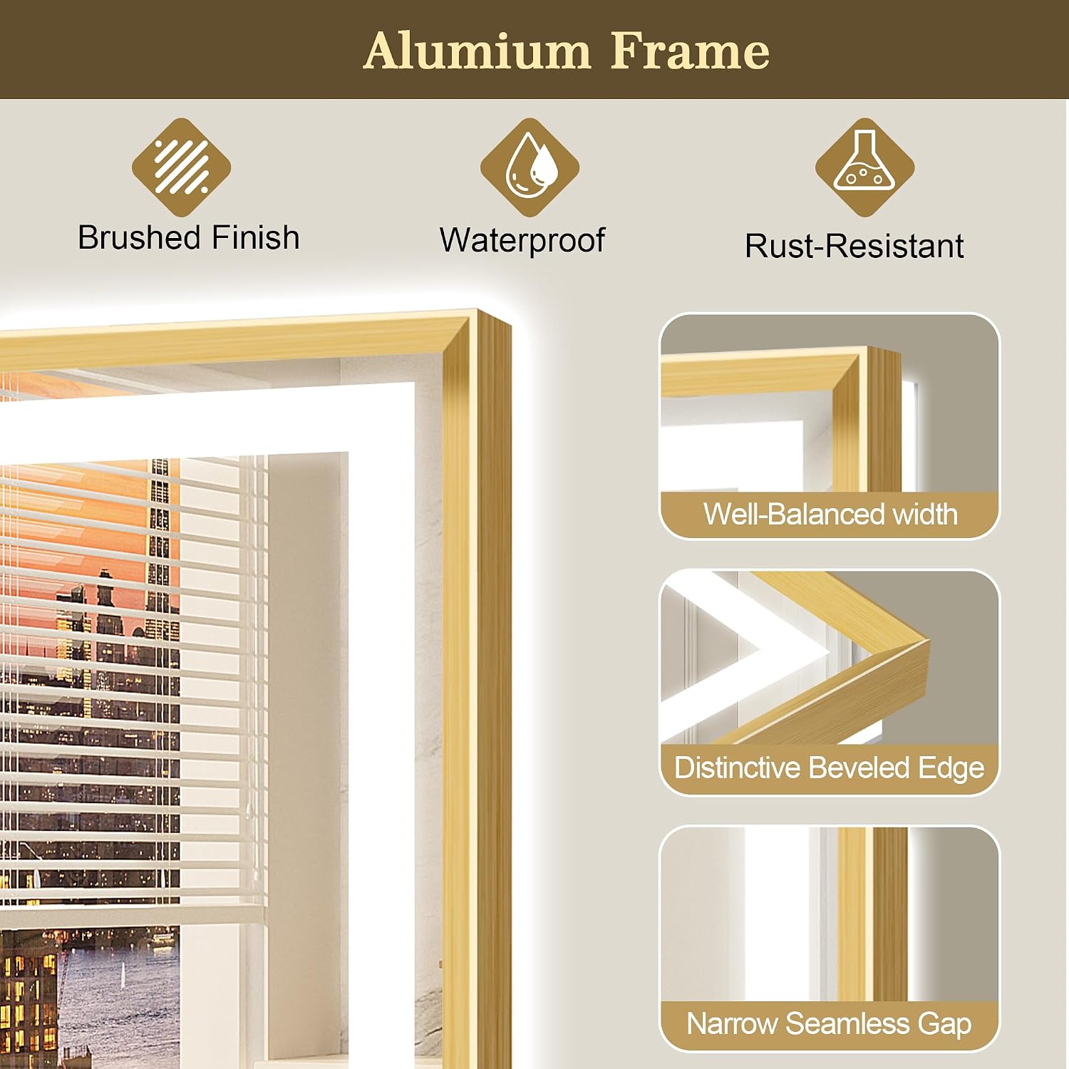 Lighting performance and smart features such as dimming, color temperature, or touch control.