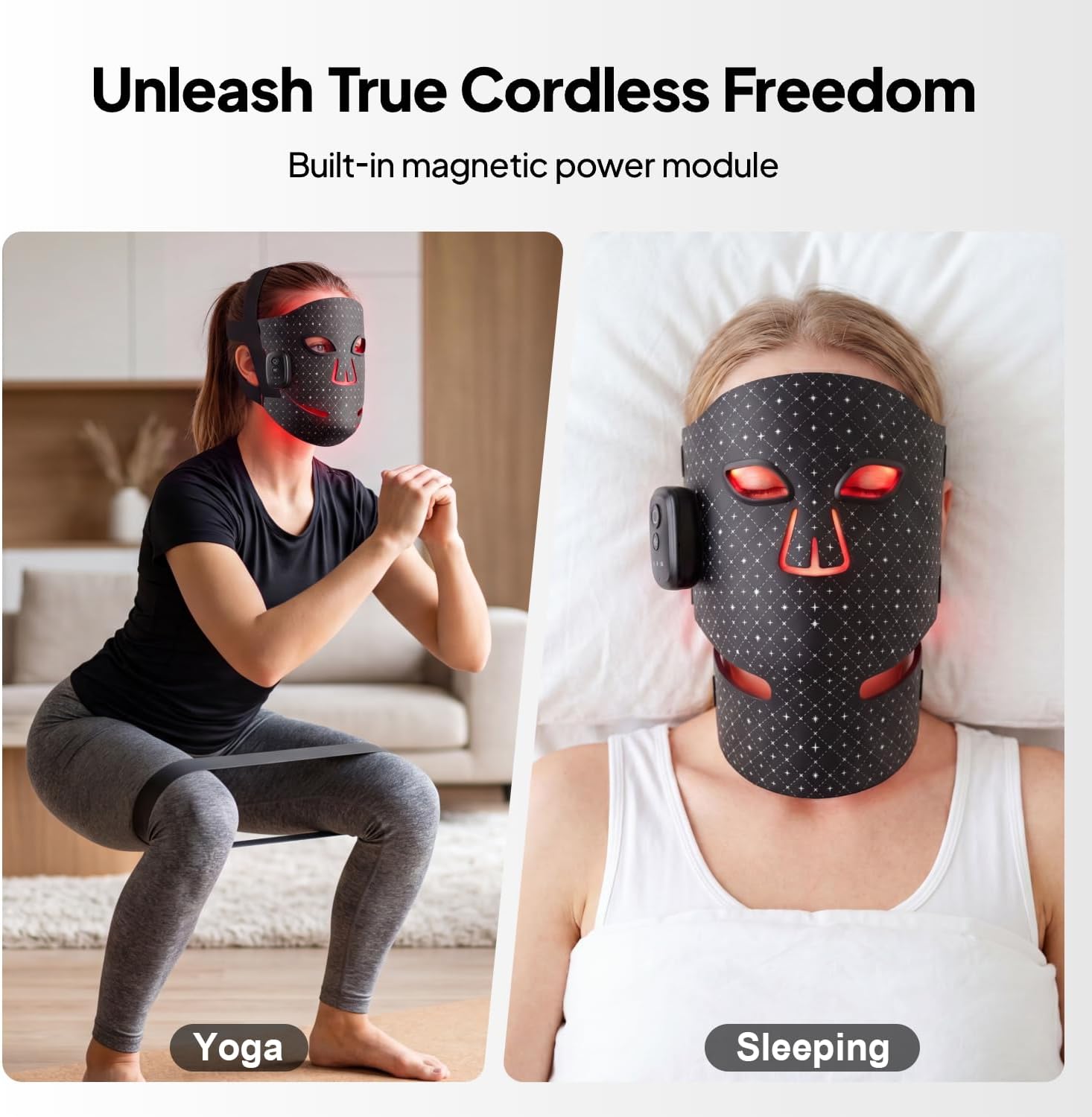 Useful for showing the product’s shape variations or the added neck coverage element.