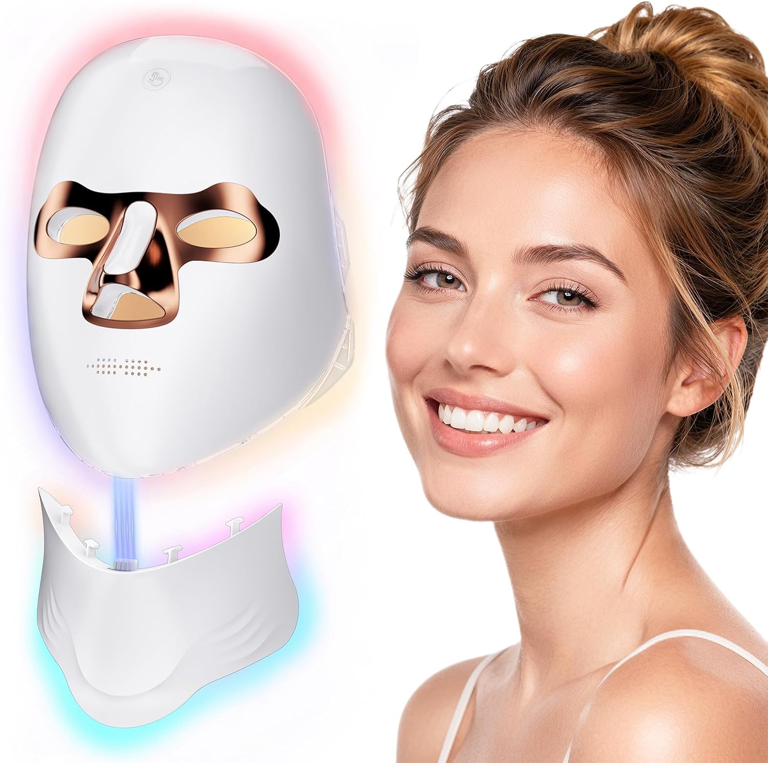 This image highlights the product’s full form factor, face-and-neck coverage concept, and premium first impression.