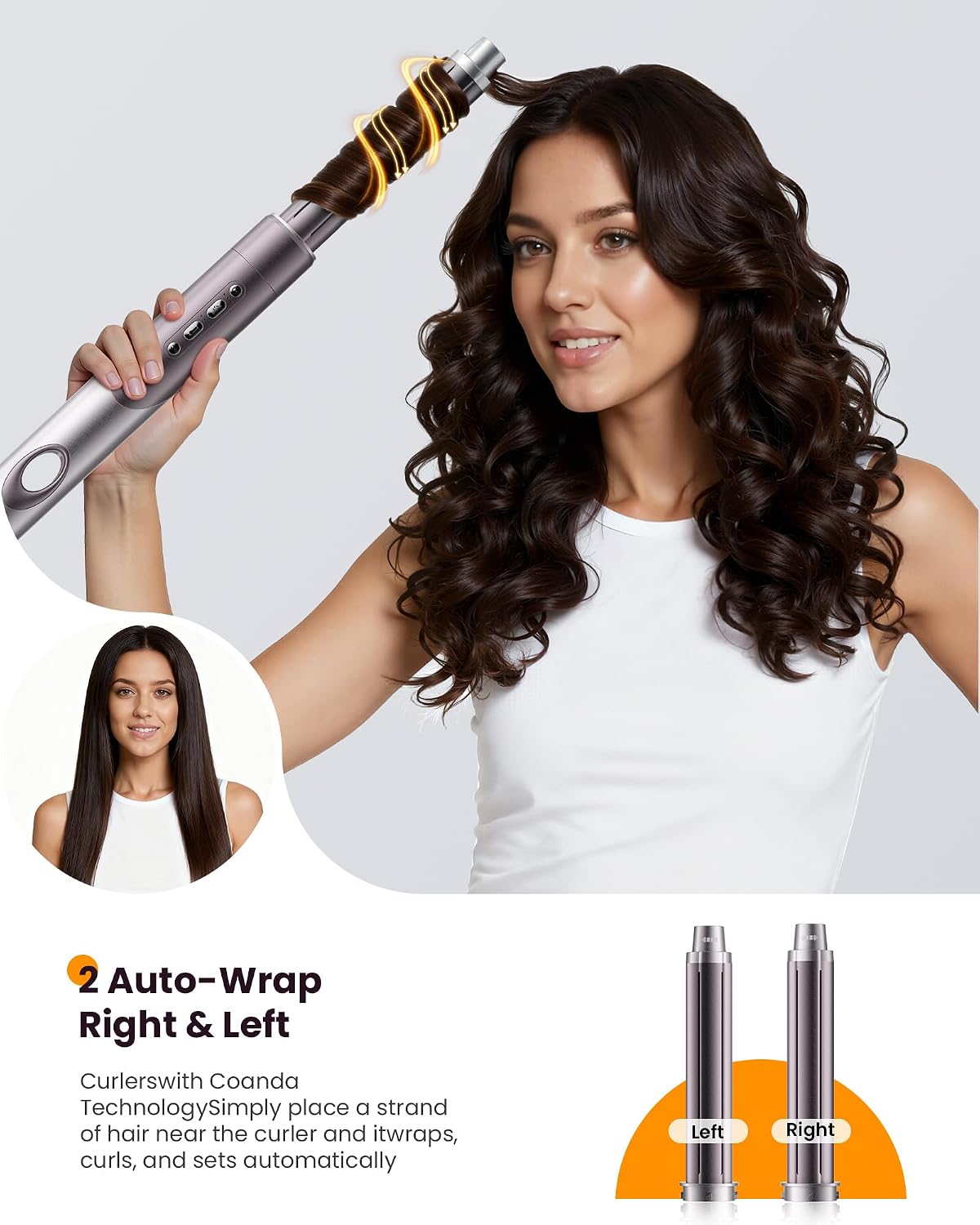 Helps showcase versatility and the value of getting multiple styling tools in one package.