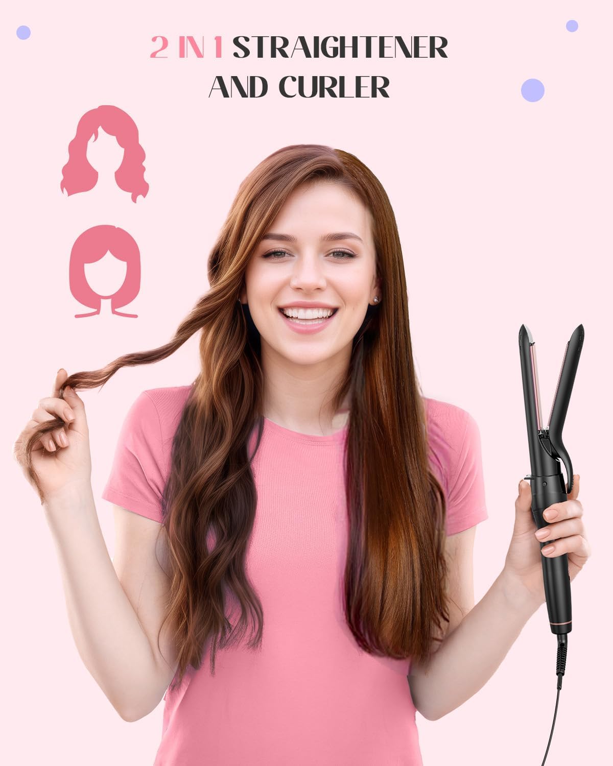 Shows what accessories are included to improve safety and convenience during styling.