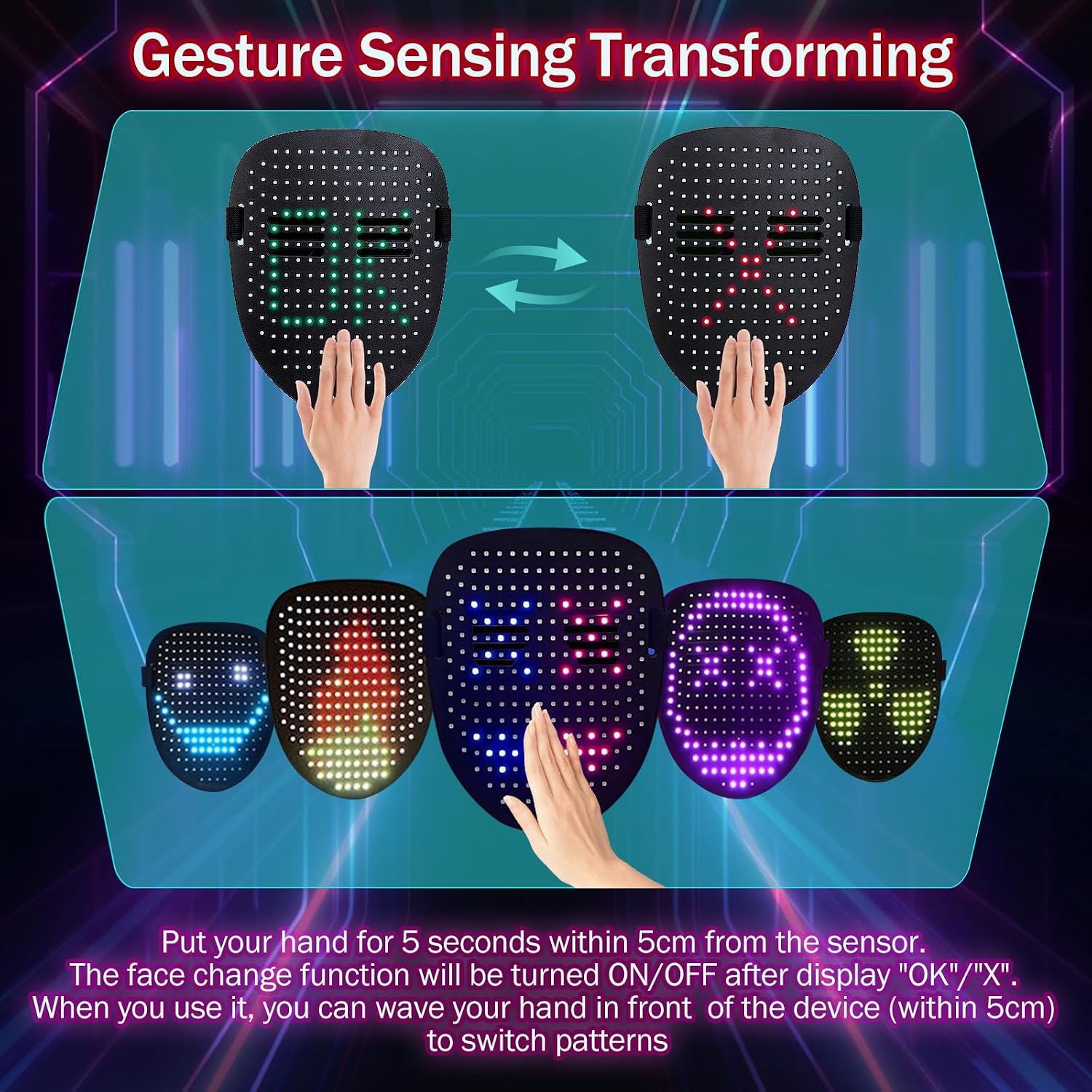 This helps explain how the mask works and what practical features buyers get beyond the novelty look.