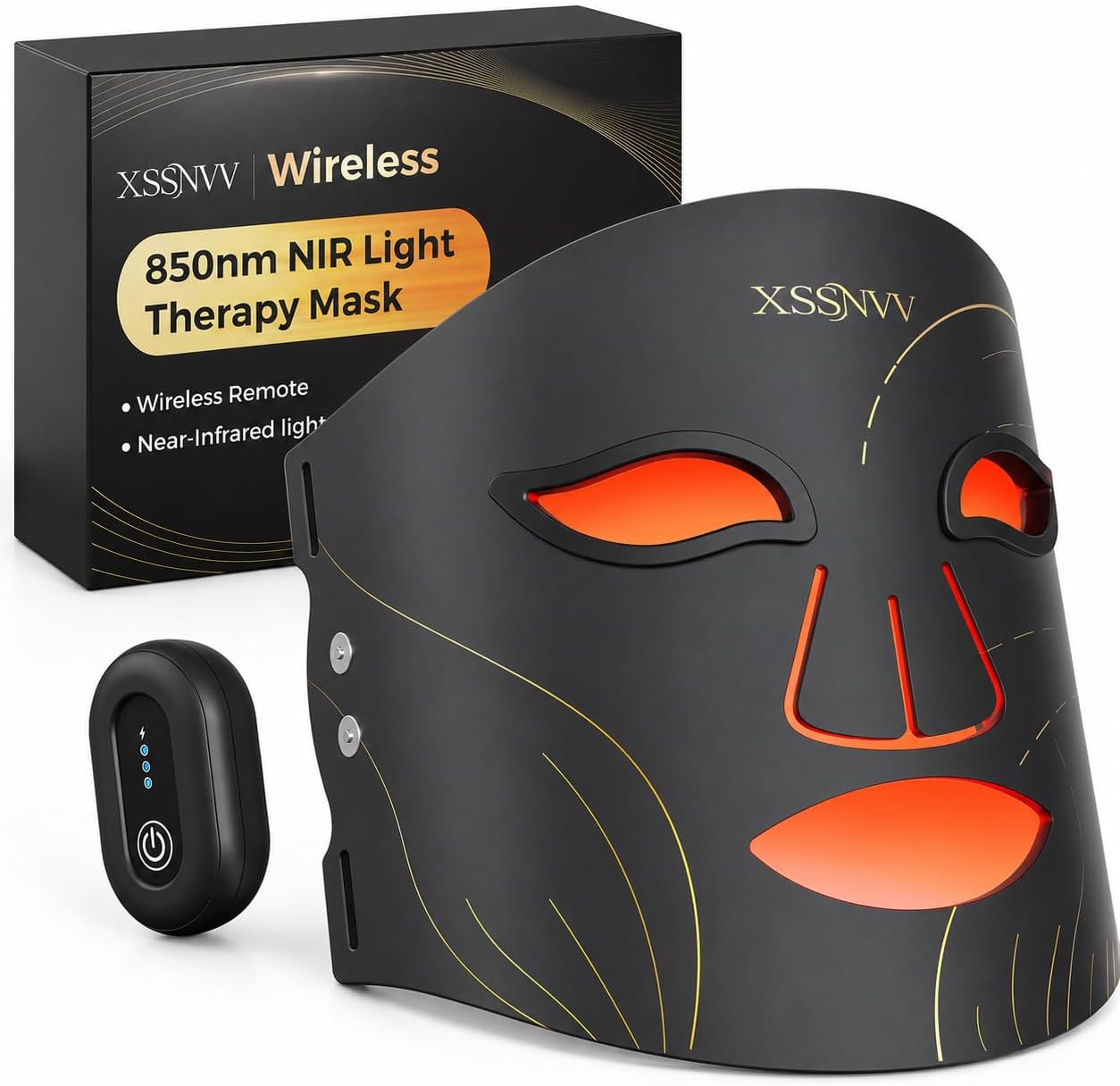 This image helps establish the mask’s main look, full-face coverage, and premium first impression.