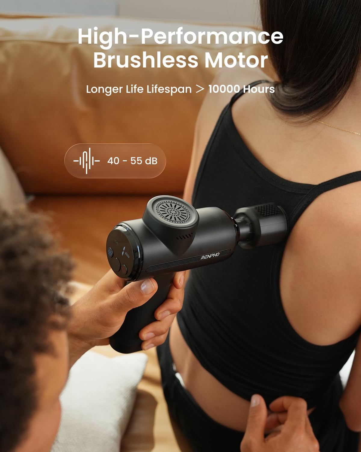 Renpho Active Thermacool 2 Massage Gun With Intuitive Heat And Cold Control | Va Display Handheld Percussion 10Mm Deep Tissue Massager For Neck Back Muscle, Fsa Eligible Gift For Men, Athletes, Women Hsa