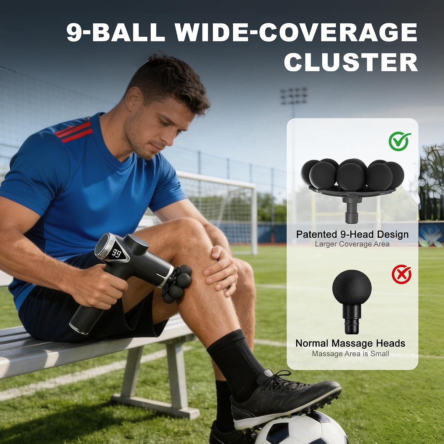 Supports the variety of attachments and the included accessory set.